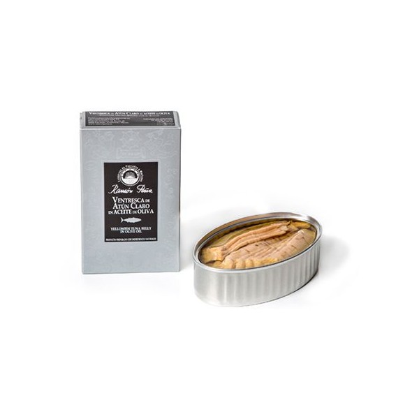 Ramon Pena Silver Yellowfin Tuna (Atun Claro) belly in Olive Oil 110g (3.88 Oz)