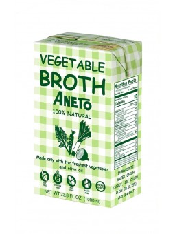 Vegetable Broth - ANETO - 34 fl oz- 100% Natural