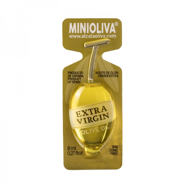 MiniOliva - Extra Virgin Olive Oil Single Serve - 0.27 fl oz - 4 x 150 units box