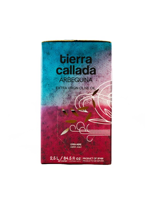 Tierra Callada Sweet and kind profile, suitable for all audiencesMild, fruity and elegant extra virgin olive oil - Arbequina variety Healthiest substitution instead butter in baking recipes, ads a hint of banana and apple Ideal on subtle and delicate recipes: dressing fish, elaborating a mayonnaise, soft cheeses, etc.Cold extraction and harvested in November from half green half ripe olivesBag in box: best format to preserve the aromas and properties of the olive oil